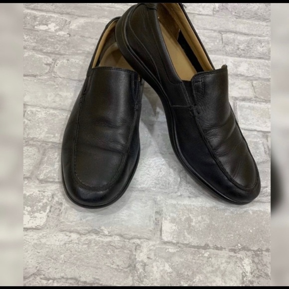 Cole Haan Shoes Mens Cole Haan Black Leather Dress Slip On Shoe